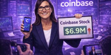 Cathie Wood Reverses Course, Buys $6.9M in Coinbase Stock – Is ARK Betting on a Rebound?