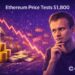 Does Vitalik Buterin Even Like His Chain? Sells 10,000+ ETH as Ethereum Price Tests $1,800
