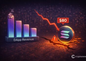 Solana DApp Revenue Falls to 18-Month Low as SOL Price Risks $80 Retest