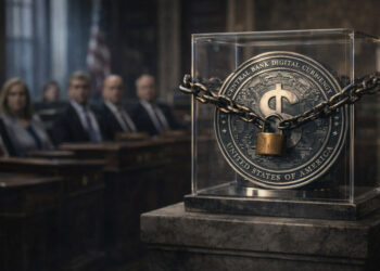 The six senators who voted against the March digital dollar ban: Johnson, Lee, Murphy, Scott, Tuberville, and Van Hollen