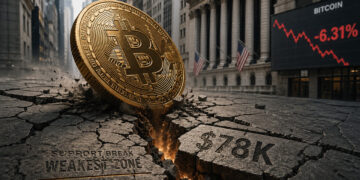 Bitcoin flash crashes below $78,000 at Europe market open with nearly $295 million in crypto liquidations