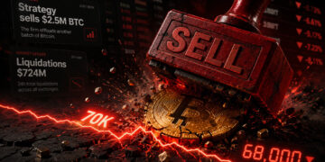 Bitcoin flash crash below $68,000 triggers around $400 million in liquidation in under an hour