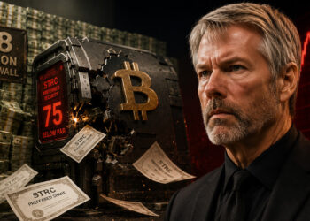 Michael Saylor’s Bitcoin machine hits $8 billion cash wall as STRC crashes 25% below par