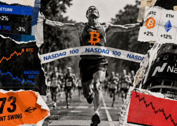 How crypto turned a 68-point deficit into a market lead as Bitcoin and top altcoins outrun the Nasdaq
