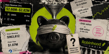 $2.7 million poured into Robinhood Chain apps in one day, but it barely touches corporate revenue
