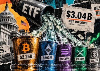 US crypto ETFs draw over $3 billion this week, with nearly $800 million flowing beyond Bitcoin