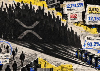 XRP Ledger crossed 5 billion transactions, but 92% of August activity came from just 767 bots