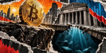 Bitcoin beats the S&P 500 on most trading days but still loses the month