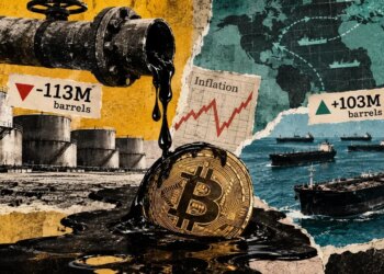 Oil stocks on land are near a decade low, complicating Bitcoin’s inflation relief hopes