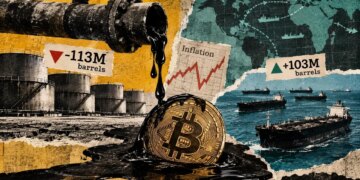 Oil stocks on land are near a decade low, complicating Bitcoin’s inflation relief hopes