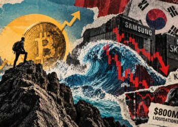 Bitcoin defies $800 million crypto wipeout as South Korea’s AI stock market crashes