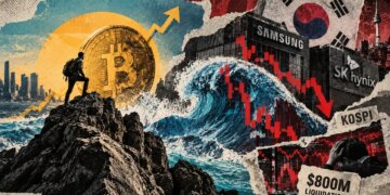 Bitcoin defies $800 million crypto wipeout as South Korea’s AI stock market crashes