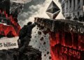 Ethereum falls 6%, leaving $1.35 billion in long bets at risk of liquidation