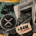 84 million XRP added to exchange wallets as price slipped toward $1.30
